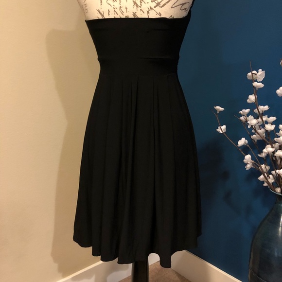 White House Black Market black beaded dress - Picture 3 of 4